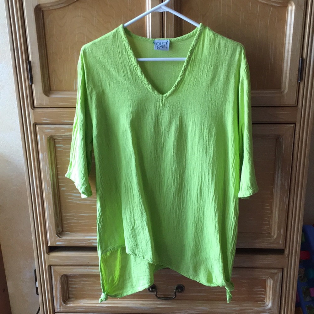Oh My Gauze green top
